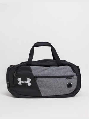 Under Armour 4.0 Duffle Bag Small In Black And Gray