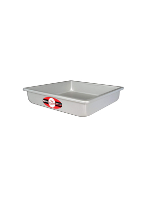 Fat Daddio's Anodized Aluminum Square Cake Pan W/ Solid Bottom, 16 X 16 X 2 Inch