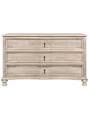 Curved Front 3 Drawer Chest