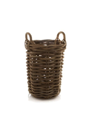 Wood Basket Round, Small