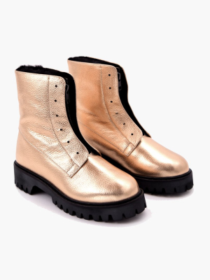 Kian All Weather Boot Rose Gold