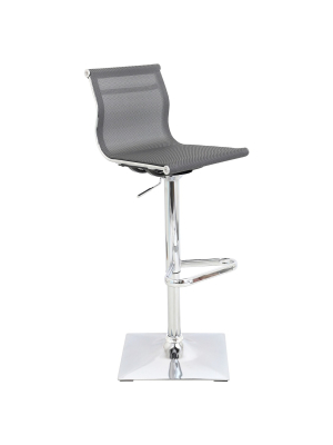 Mirage Contemporary Adjustable Barstool - Lumisource