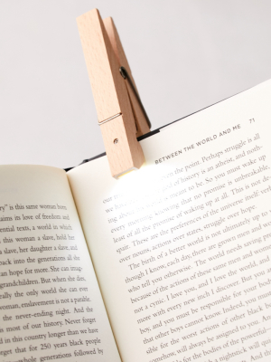 Clothespin Clip Book Light