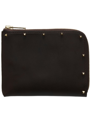 Zipped Stud Wallet (uc1a4c03-3-brown)