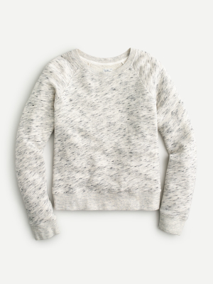 Crewneck Pullover In Speckled Vintage Cotton Terry