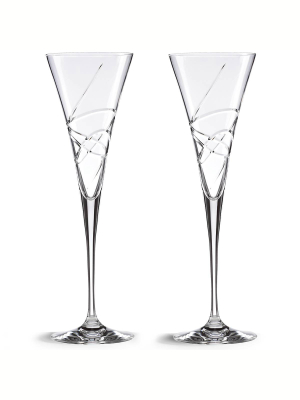 Adorn Crystal 2-piece Toasting Flute Set