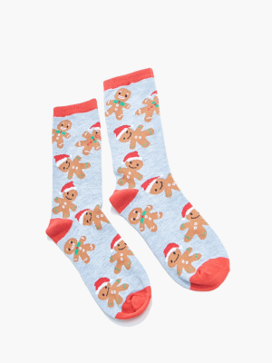 Gingerbread Man Crew Socks