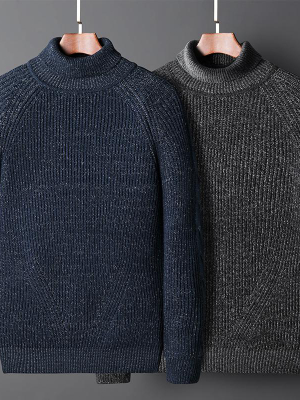 Pologize™ Ribbed Turtleneck Pullover