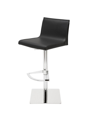 Nuevo Colter Adjustable Stool - Black