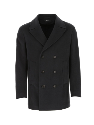 Z Zegna Double-breasted Notch Lapel Coat