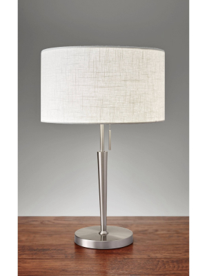 22" Hayworth Collection Table Lamp Silver - Adesso