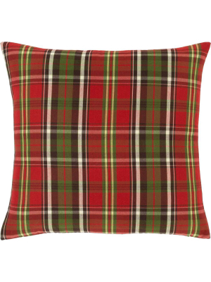 Albert Pillow Cherry/dark Brown/grass Green