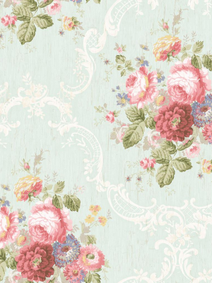 Garden Cameo Wallpaper In Springtime From The Spring Garden Collection By Wallquest