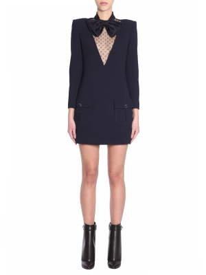 Givenchy Bow Collar Mini Dress