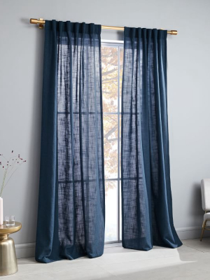 Crossweave Curtain - Regal Blue