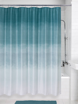 Metallic Ombre Glimmer Shower Curtain - Allure Home Creations