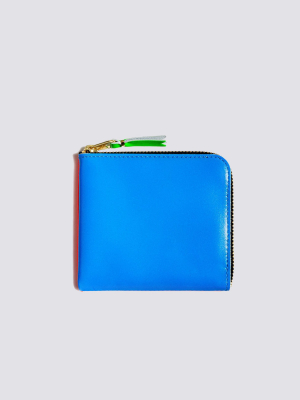Super Fluo Half Zip Wallet - Blue/orange - Sa3100sf