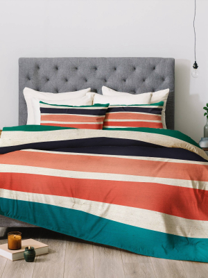 Zoe Wodarz Paper Stripe Comforter Set - Deny Designs