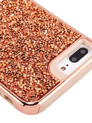 Mybat Mini Crystals Rhinestones Desire Hard Cover Case For Apple Iphone 6 Plus/6s Plus/7 Plus/8 Plus - Rose Gold