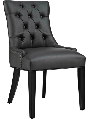 Riley Vinyl Dining Chair Black