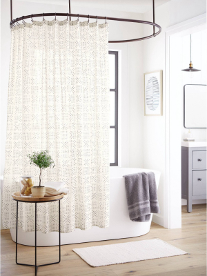 Shapes Shower Curtain White - Threshold™