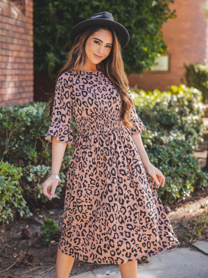 The Jojo Dress - Brown Leopard