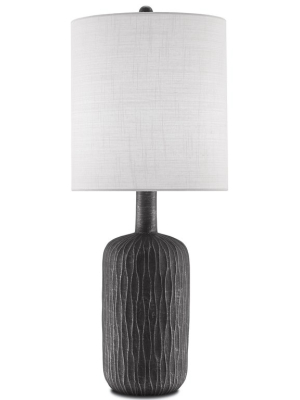 Rivers Table Lamp In Steel Grey