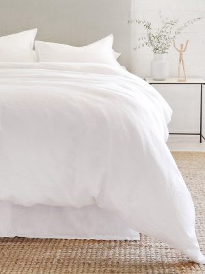 Pom Pom At Home Parker Linen Duvet Set - White