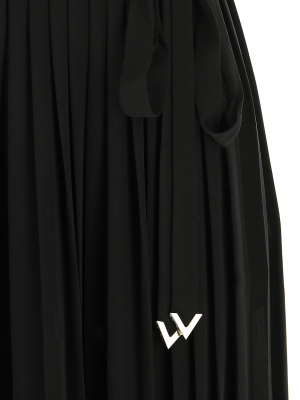 Valentino Drawstring Pleated Skirt