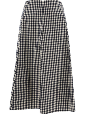 Woolrich Check Pattern Midi Skirt