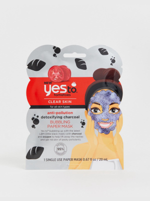 Yes To Detoxifying Charcoal Bubbling Face Mask (single Use)