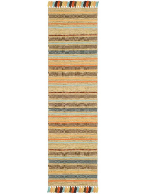 Montauk Green/multi Runner Rug