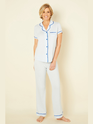 Short Sleeve Top & Pant Pajama Set