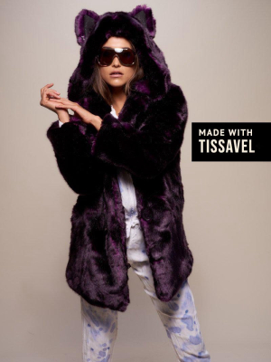 Midnight Wolf Luxe Classic Faux Fur Coat | Women's