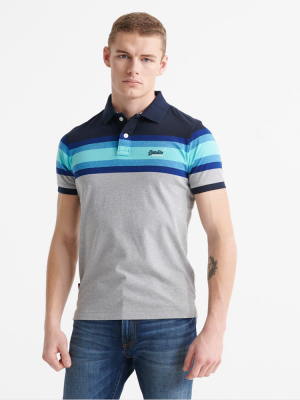 Organic Cotton Malibu Stripe Polo Shirt