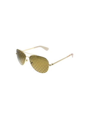 Kate Spade Avaline2/s 94r Womens Aviator Sunglasses Gold 58mm