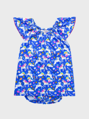 Lucky Jade Little Girls' Unicorn Dress