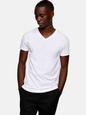 White V Neck T-shirt