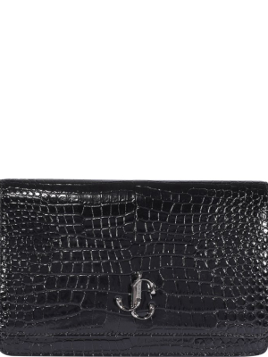 Jimmy Choo Palace Mini Embossed Crossbody Bag