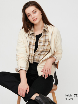 Women Flannel Checked Long-sleeve Shirt