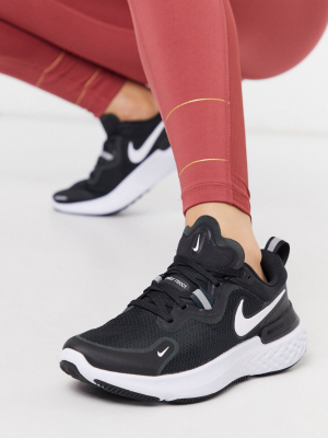 Nike Running React Miler Sneakers In Black