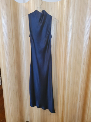 Copy Of Cowl Bias Dress - Midnight