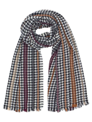 Highlighter Houndstooth Scarf