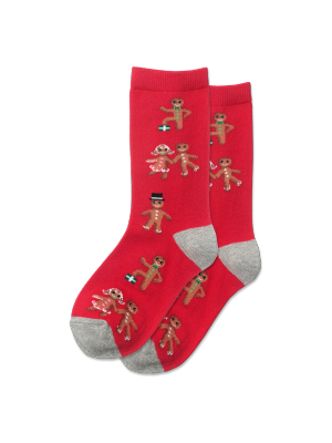 Kid's Gingerbread Cookies Crew Socks