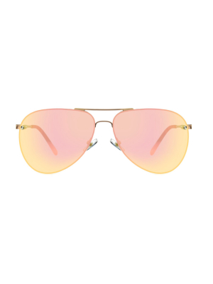 Women's Aviator Sunglasses - A New Day™ Gold Shimmer