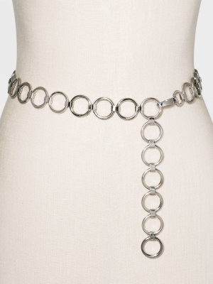 Women's Silver Chain Belt - Wild Fable™ Silver