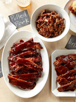 Williams Sonoma Bbq Beef Brisket, Pulled Pork & Ribs Sampler