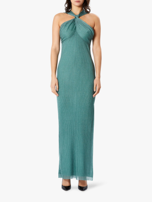 Draped Halter Gown