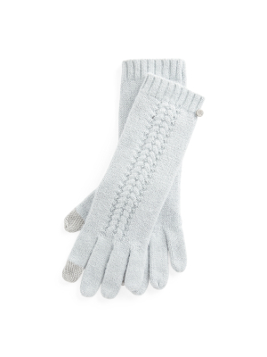 Textured Metallic Tech Gloves