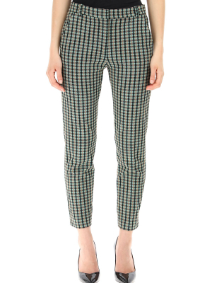 Pinko Checked Cropped Trousers